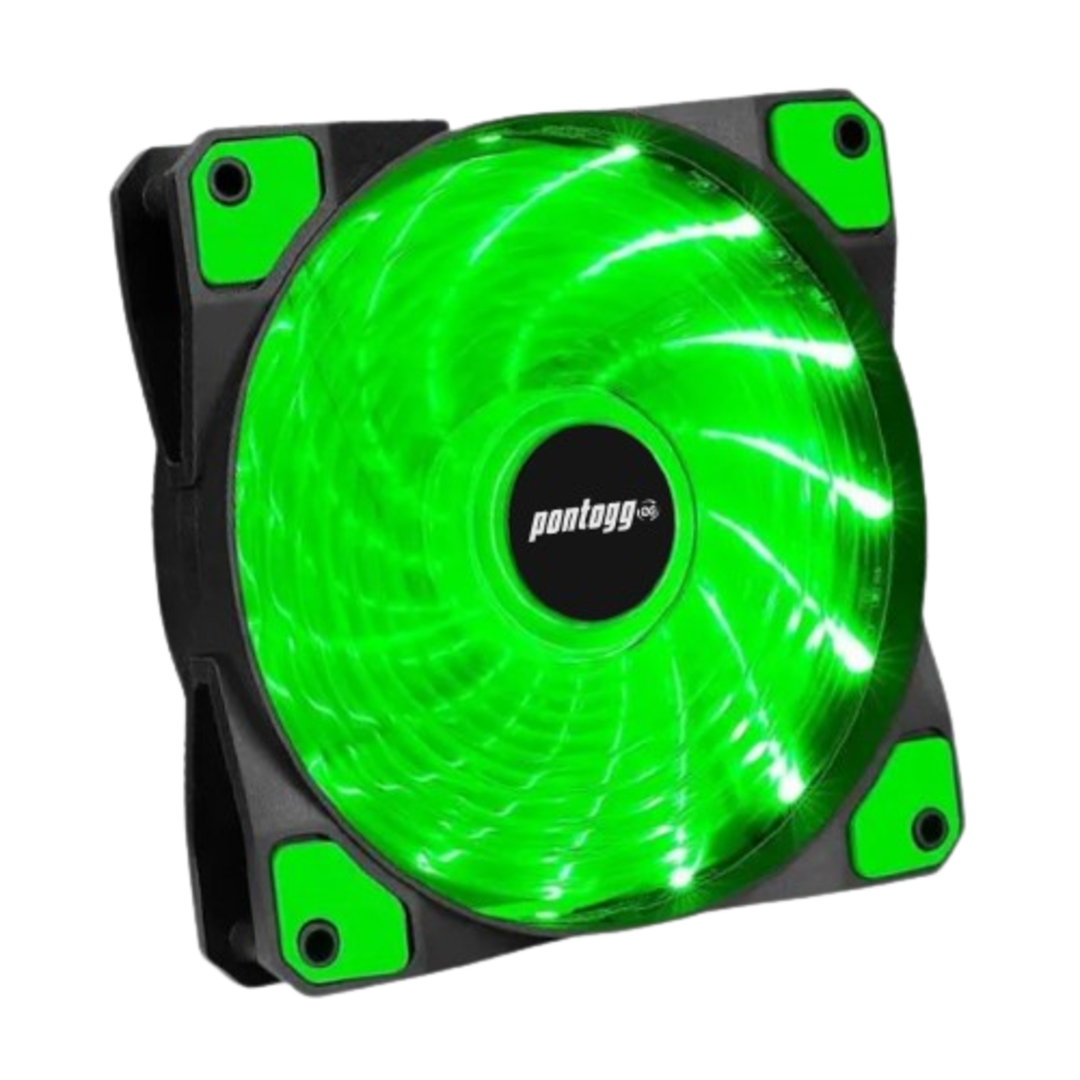 Cooler Fan High Quality Verde 16 Leds Para Gabinete 120mm x 120mm