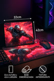 Mouse Pad Gamer Project Zed 32×42 cm Superfície de Tecido Ultra Suave com Base Antiderrapante, Controle e Desempenho Pr