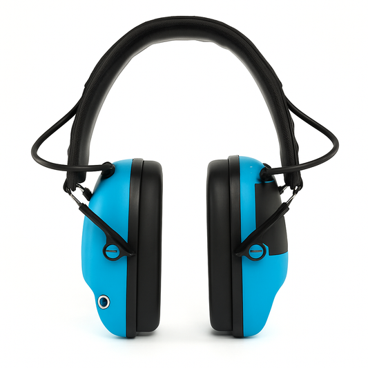 Fone Azul Abafador Ruído Infantil Protetor Auricular Ajustável e Confortável TEA com Selos CE e ANSI