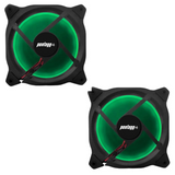 Kit 2 Cooler Fan Reinforced 5 Leds Para Gabinete 120mm x 120mm