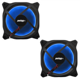 Kit 2 Cooler Fan Reinforced 5 Leds Para Gabinete 120mm x 120mm