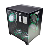 Gabinete Gamer Aquario CG0305 Com Fans Vermelho