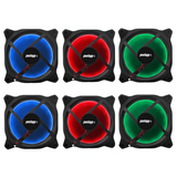 Kit 2 Cooler Fan Reinforced 5 Leds Para Gabinete 120mm x 120mm