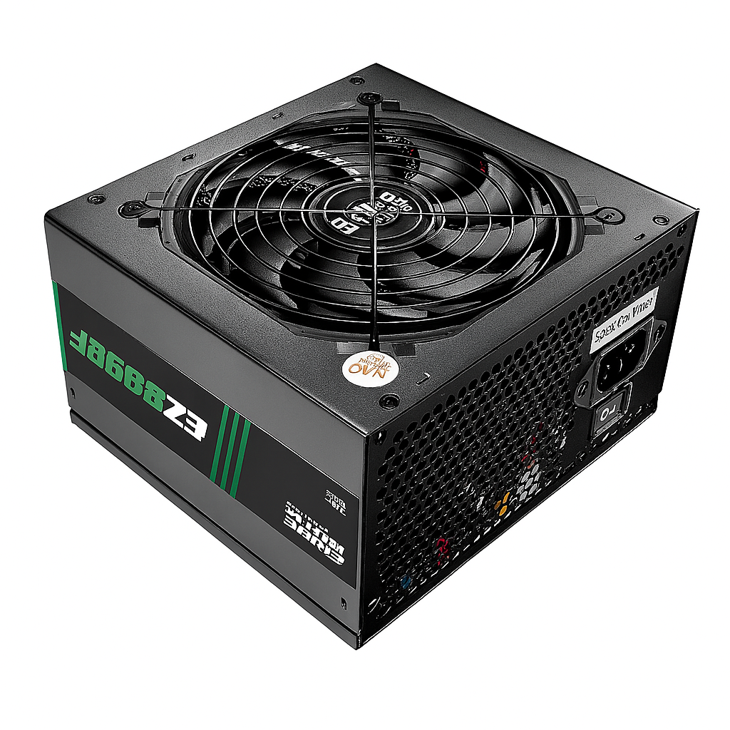 Fonte de Alimentação ATX 500W Real EZ8898F 80 Plus White PFC Ativo Bivolt Silenciosa para PC Gamer